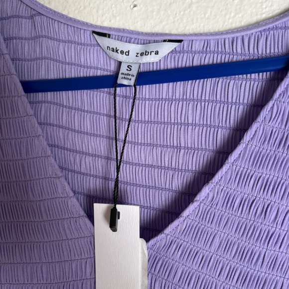 NWT Short Sleeve Smocked Tiered Mini Dress - Picture 3 of 4